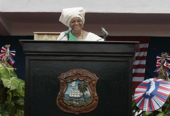 H. E. Ellen Johnson Sirleaf, 
President of the Republic of Liberia